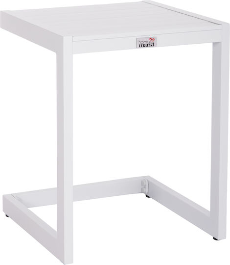Belling Auxiliary Outdoor Foldable Aluminum Table White 42x43x53cm