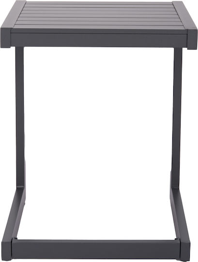 Belling Auxiliary Outdoor Foldable Aluminum Table Dark Grey 42x43x53cm