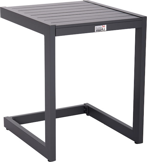 Belling Auxiliary Outdoor Foldable Aluminum Table Dark Grey 42x43x53cm