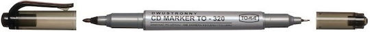 CD Marker Double Sided Black P25 Toma Price 1 Piece
