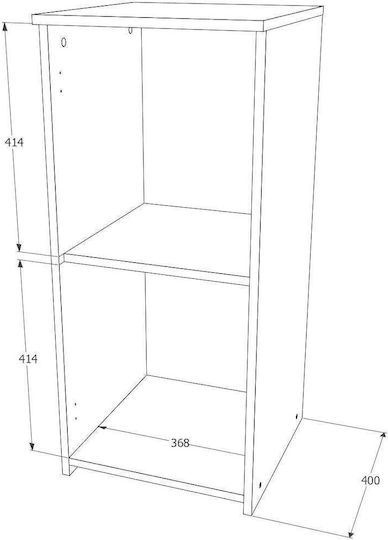 Συρταριέρα Κρεβατοκάμαρας Ξύλινη Creta Bronze Oak 40x42x42εκ.