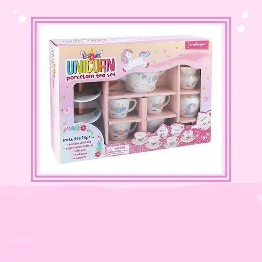 Teeservice-Spielzeug Jewelkeeper Unicorn Porcelain 13Stück