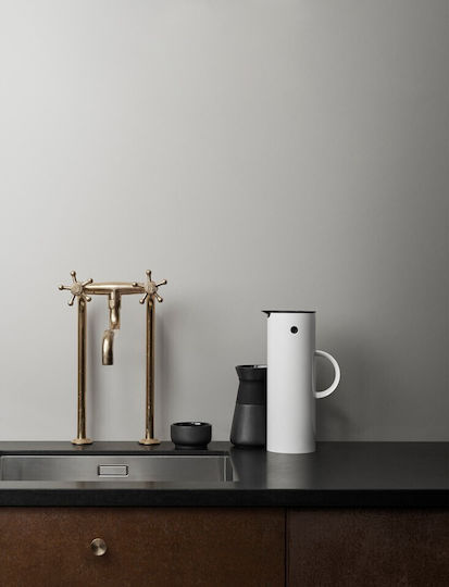 Stelton EM77 Vacuum Jug Κανάτα Θερμός Πλαστικό 1lt White