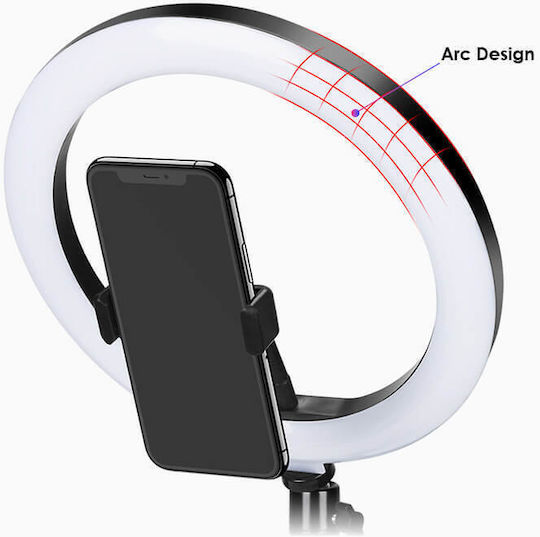 Apexel Ring Light 26cm με Τρίποδο Δαπέδου