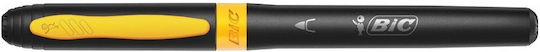 BIC Intensity Premium Colouring Felt Pens Neon Drawing Markers 0.73mm with Black Body and Comfortable Rubber Grip Thin Set 12pcs