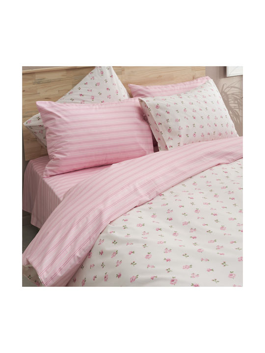 Charalambidis Textiles Spring Pillowcase Set Lila 52x72cm.