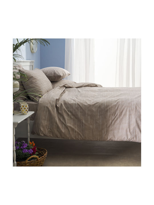 Charalambidis Textiles Калъфки За Възглавници Оксфорд Кафяви 52x72см