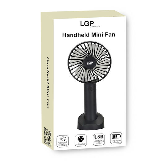 Lamtech Ανεμιστηράκι Χειρός USB Μαύρο LAM980053