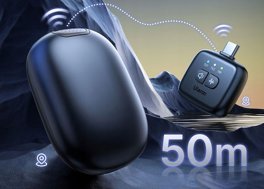 Ulanzi A30 Drahtlos Mikrofon Πέτου, Clip On für Handy