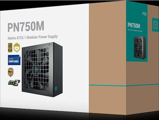 Deepcool PN750M 750W Negru Sursă de Alimentare Calculator Complet modular 80 Plus Gold
