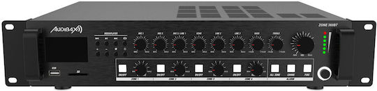 Audibax Zone 360BT Integrierter Kommerzieller Verstärker 4.0 Kanäle 360W/100V und Bluetooth Verbindung