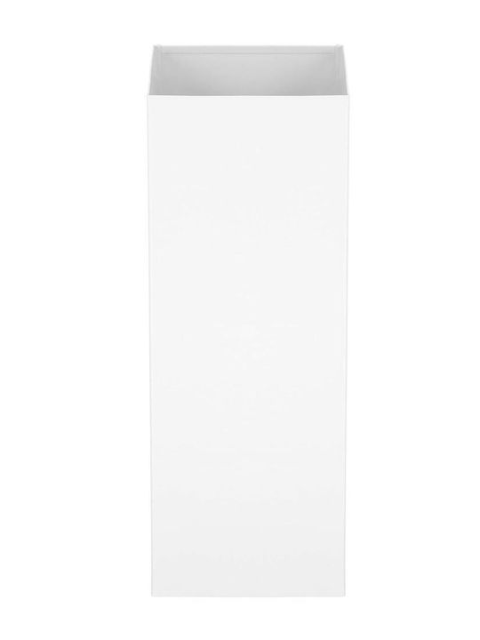 Metallic Toilet Brush White
