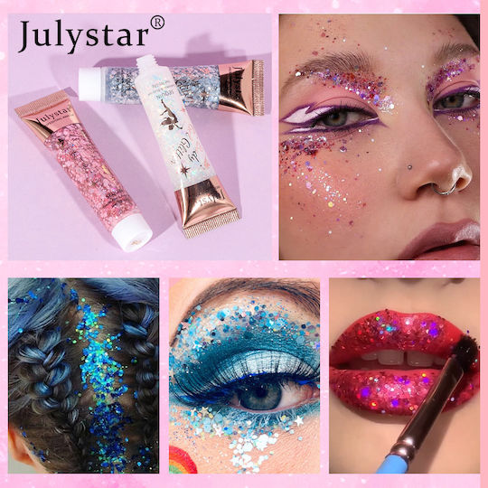 Julystar Eye Shadow in Solid Form with Fuchsia Color