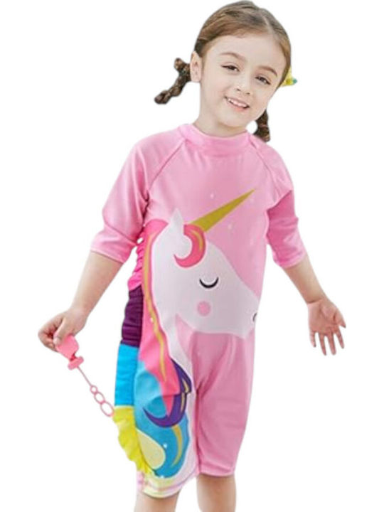 Queen Mother Pink Einteilige Kinder Badebekleidung mit Schirm Pink Queen Mother Pink Einteilige Kinder Badebekleidung mit Schirm Pink