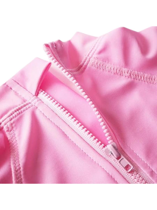 Queen Mother Pink Einteilige Kinder Badebekleidung mit Schirm Pink