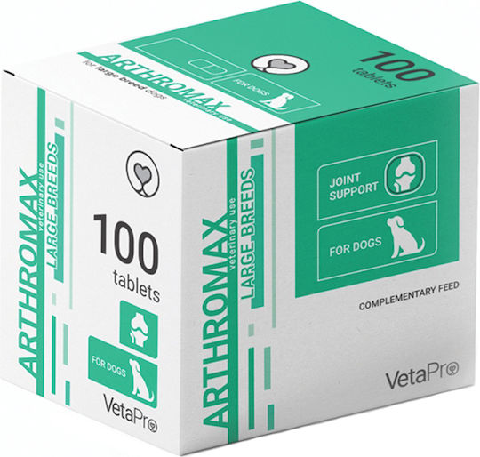 Vetapro Arthromax Large Breeds Dog Multivitamins Tablets 100 Tabs for Joints