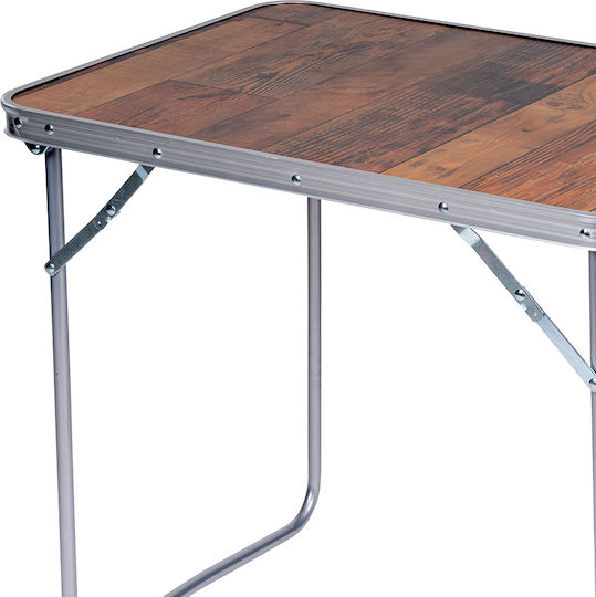 Bakaji Tabelle Aluminium für Camping Klappbar 70x50x60cm