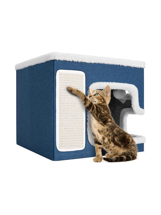Bakaji Scratching Post Cat Trees Blue 42x42x33cm