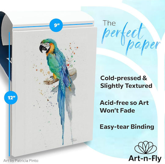 2 Drawing Pads Watercolor Paper 30 Sheets Each Set de Colorat 30x23cm