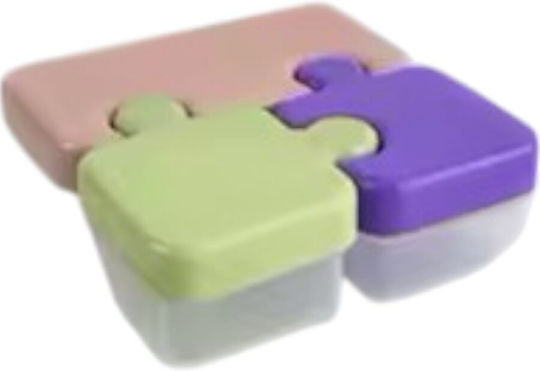 Queen Mother Plastic Kids' Food Container Puzzle Pink