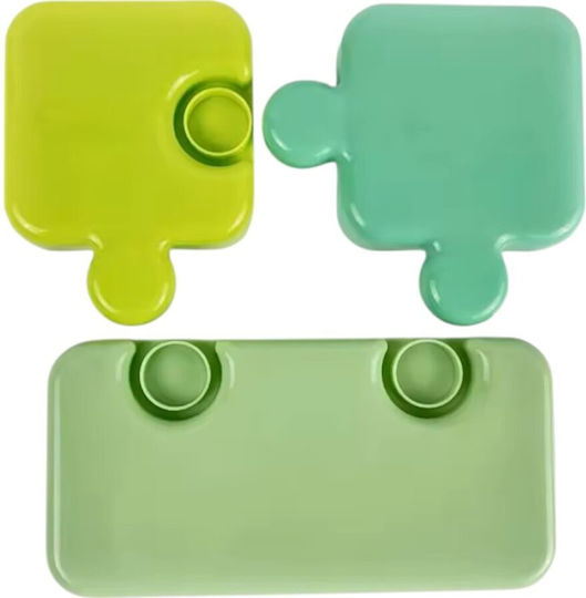 Queen Mother Plastic Kids' Lunch Set Gray