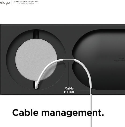 Elago Tray Βάση Φόρτισης MagSafe σε Μαύρο χρώμα