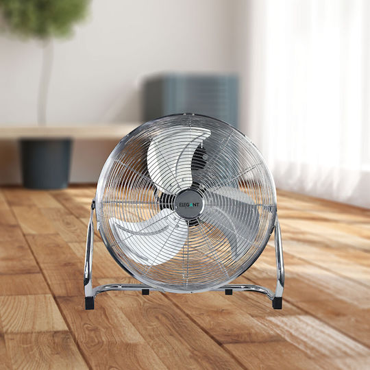 Elegant Ανεμιστήρας Δαπέδου 65W Διαμέτρου 36cm Ασημί