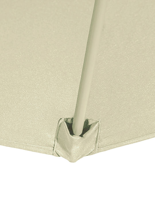 Umbrelă Suspendată Rotundă Metalică Bej Φ3m