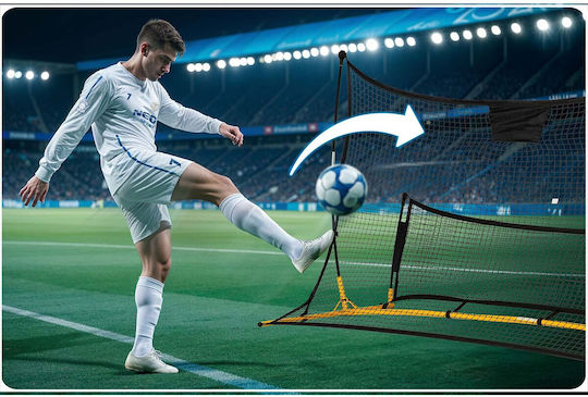 NEO Sport Ball-Rückholnetz für Fußballtraining 210x120x35cm