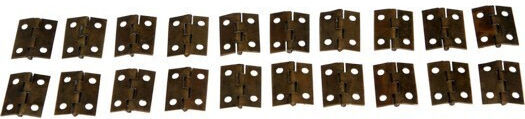 Antique Bronze Hinges 1.8×1.4cm Set of 20 Pieces