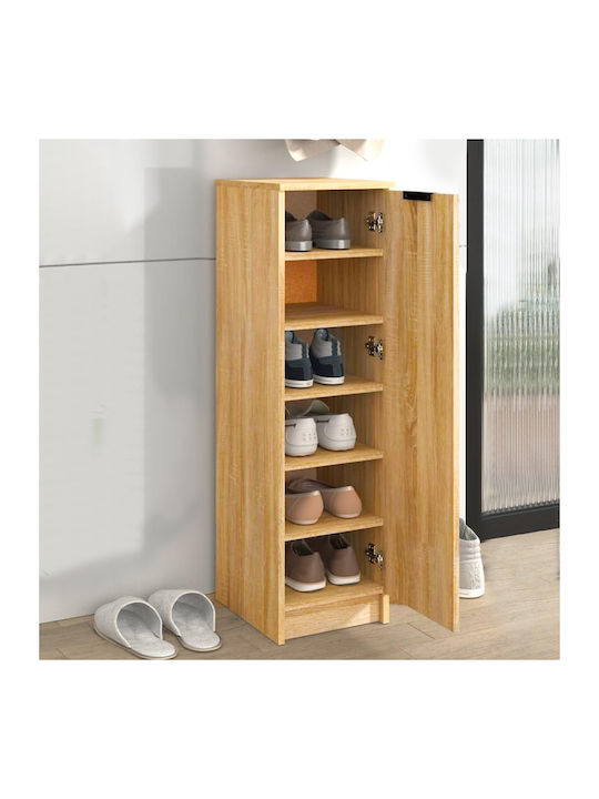 Wooden Shoe Organizer Beige 30x35x100cm