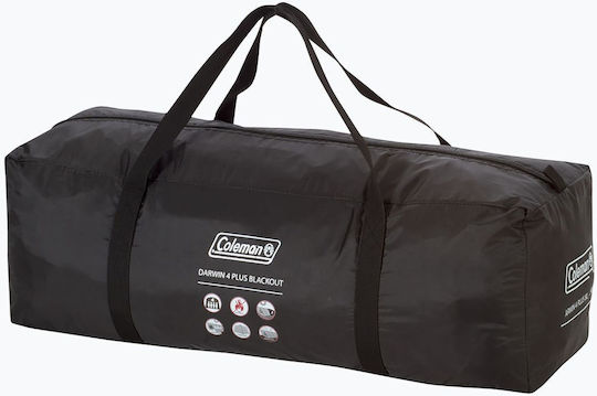 Coleman Darwin 4 Plus Blackout Winter Camping Tent Igloo Green for 4 People 340x270x140cm