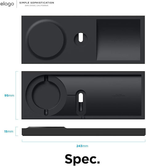 Elago Duo Tray in Schwarz Farbe