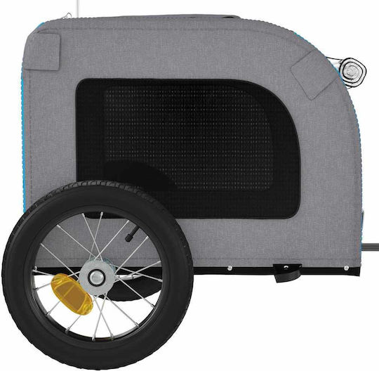 vidaXL Dog Carrying Blue Bicycle Trailer for 30kg Pets