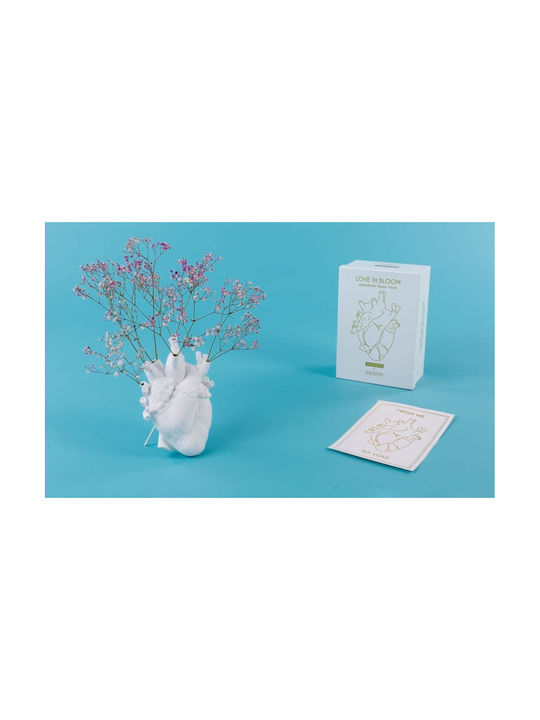Seletti Decorative Vase Love In Bloom White 16.5x9x25cm