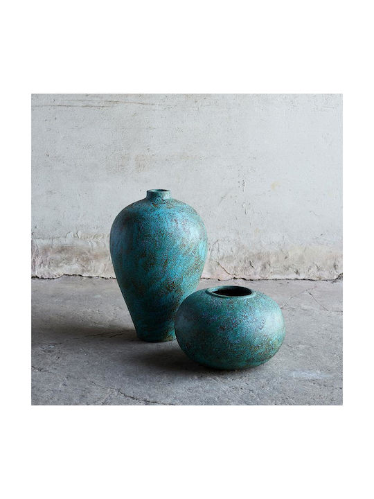 Muubs Decorative Vase Turquoise 39x39x60cm