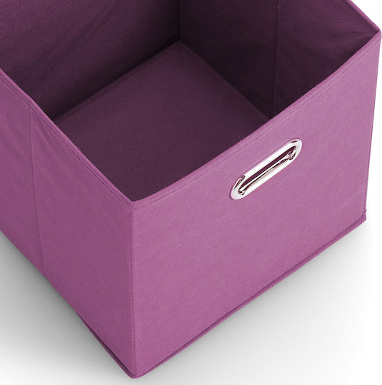 Storage Basket Fabric Purple 32x32x32cm 1pcs