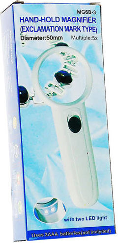 Sunshine Handheld Vergrößerungsglas Mg6b-3 mit LED-Beleuchtung Φ50mm 5x
