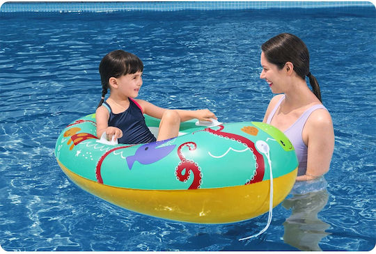 Bestway Kids Inflatable Boat Turquoise 119x79cm