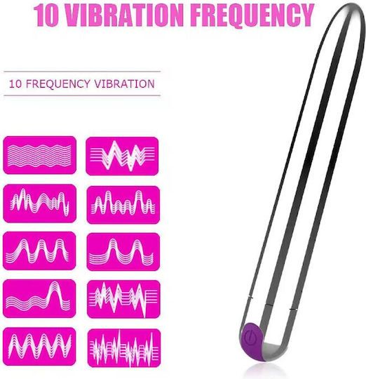 APH Vibration Вибратор 10см Сребрист