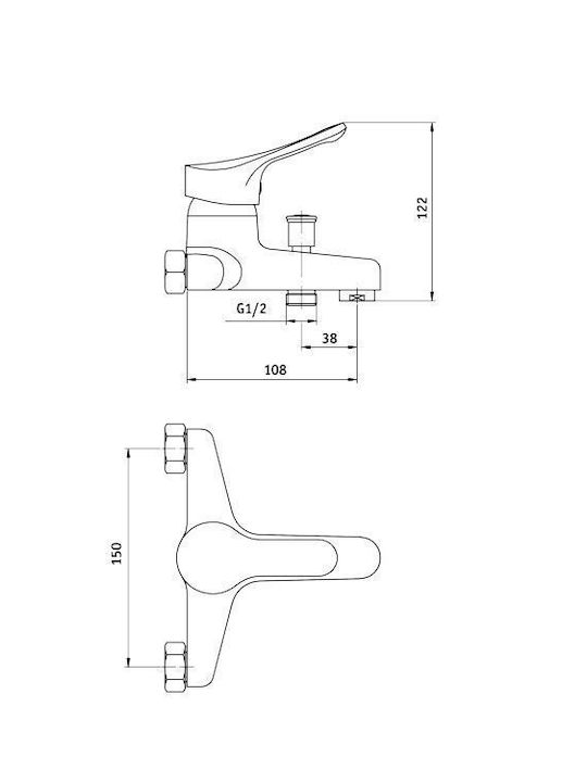 Deante BOJ 010M Миксер Смесител за мивка
