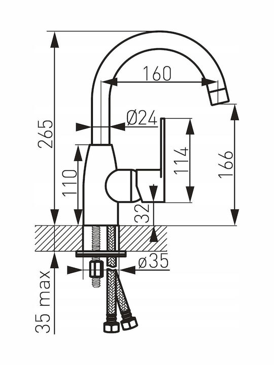 Washbasin Faucet Ferro Cordoba Bcd2a Chrome