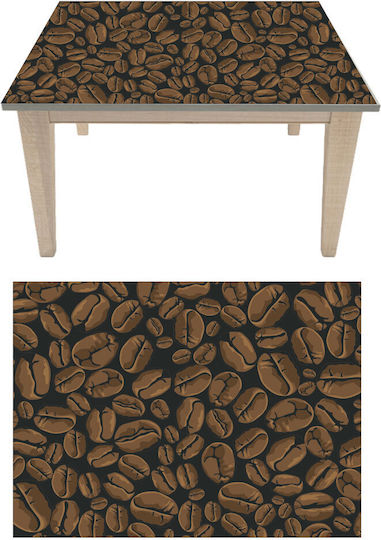 Coffee Beans Table Sticker 130cm X 85cm