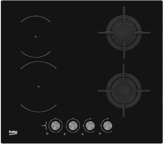 Beko Εστία Φυσικού Αερίου Αυτόνομη Inox 60x53εκ.