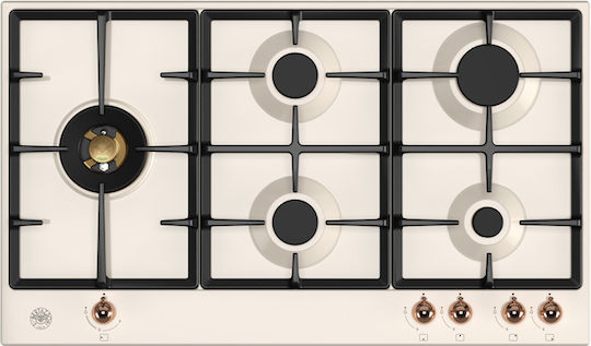Bertazzoni Gaskochfeld Autonom 89x52.2εκ. Beige