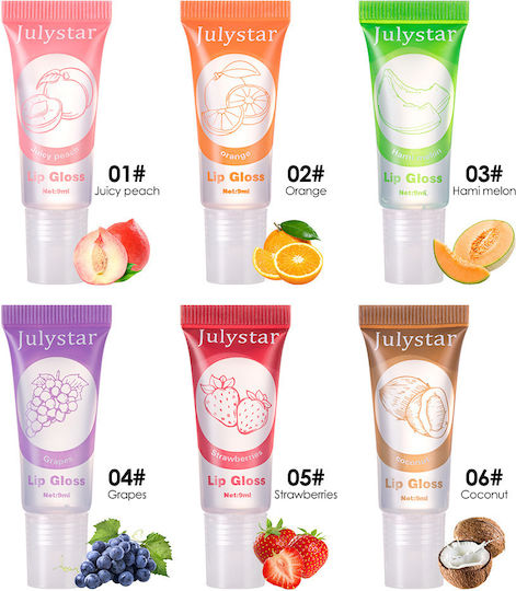 Julystar Lip Gloss 1# Juicy Peach
