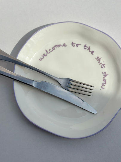 Welcome To Shit Show Statement Porcelain Plate Maegen