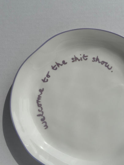 Welcome To Shit Show Statement Porcelain Plate Maegen