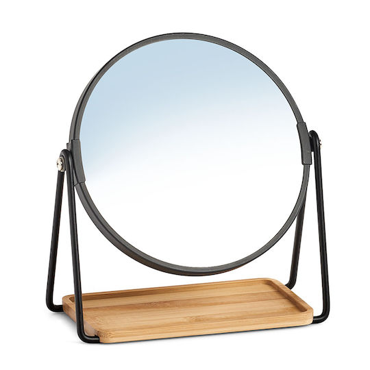 Makeup Mirror Tabletop Zoom x2 Black