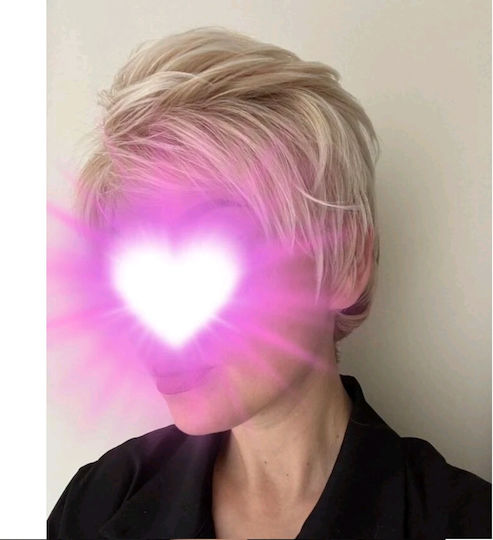 Wig with Synthetic Hair in Light Blonde Color 15cm